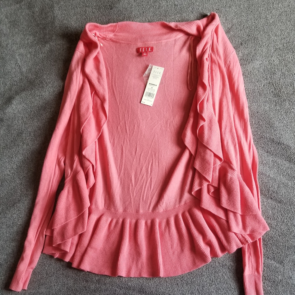 Elle Pink Ruffled Blouse